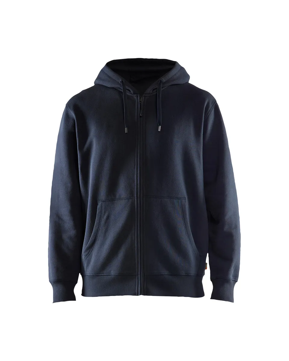 blaklader-blanks-full-zip-hoodie-sweat-bleu-marine-coton image 1