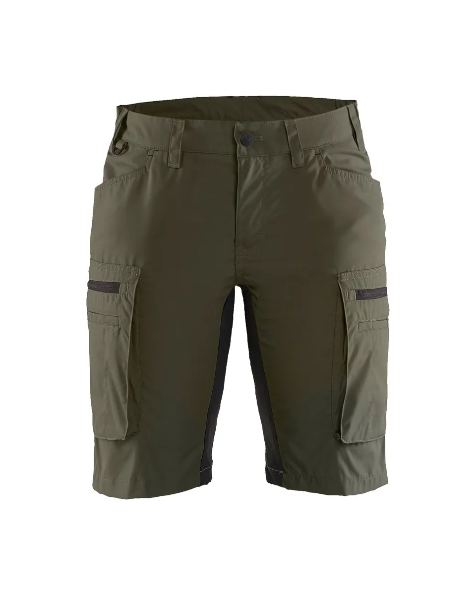 blaklader-shorts-stratus-lite-short-femme-olive-stretch image 1