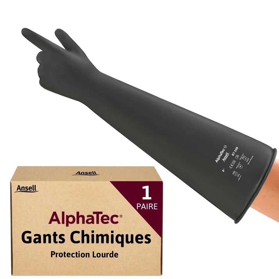 ansell-alphatec-87-108-gants-latex-noir-61cm-taille-l image 1