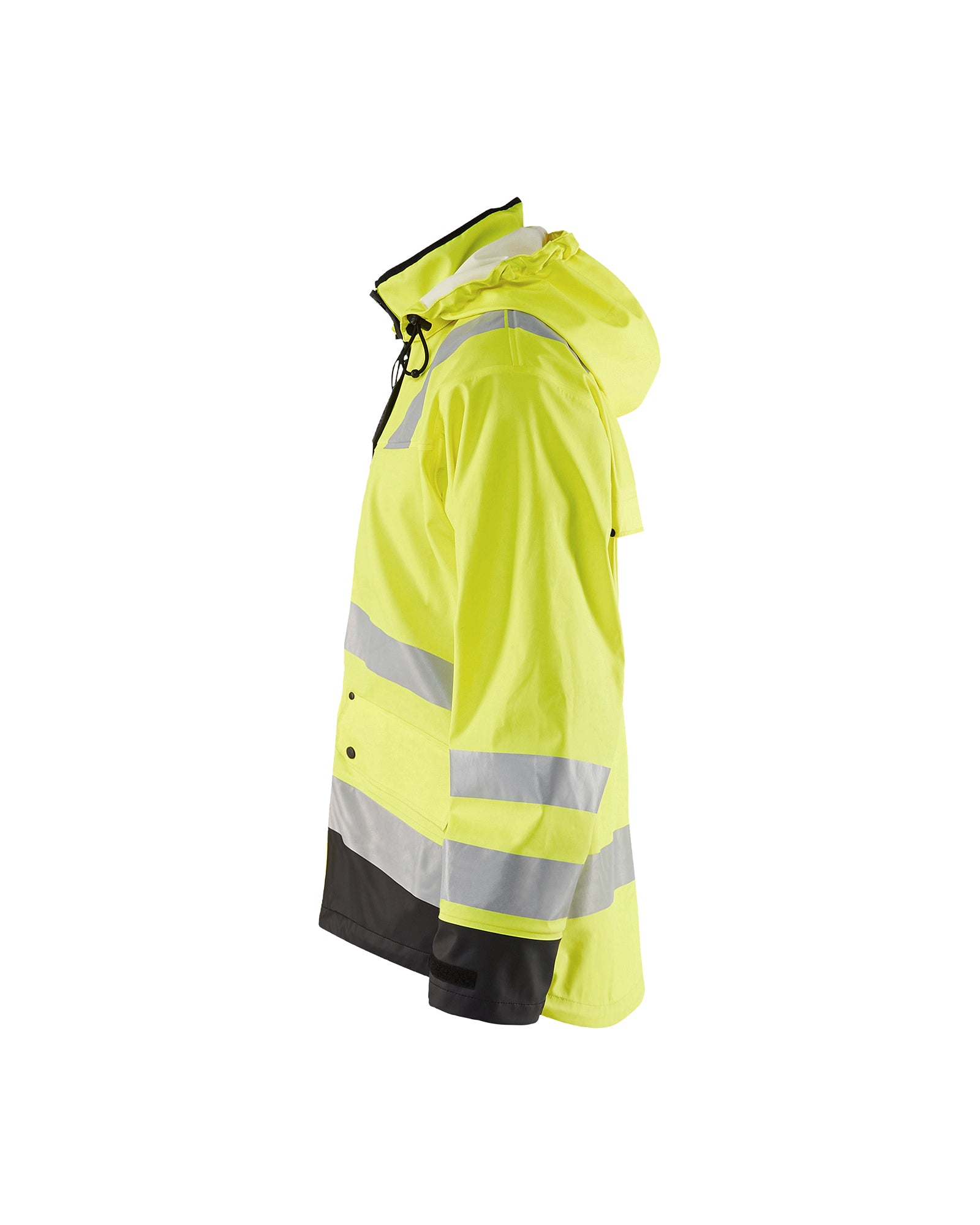 blaklader-veste-pluie-haute-visibilit-jaune-noir-capuche-homme image 4