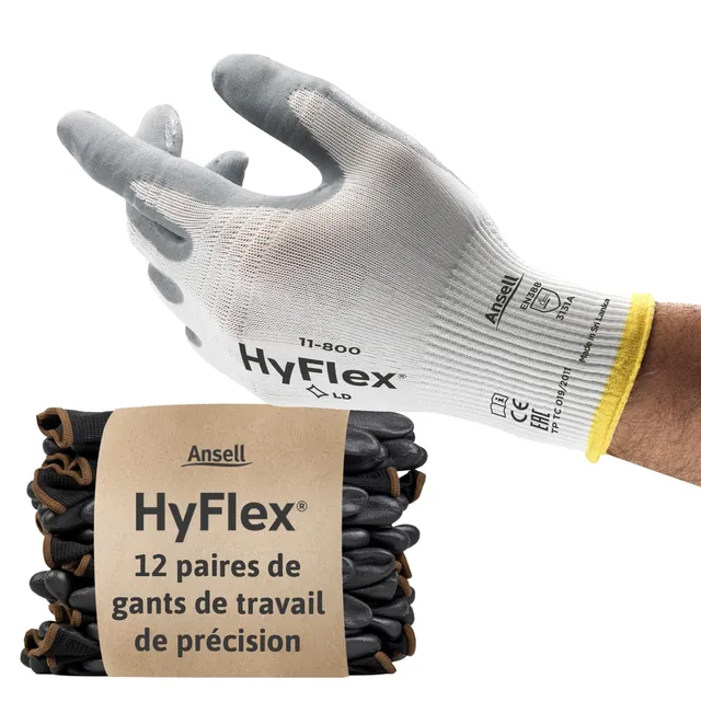 ansell-hyflex-11-800-gants-nitrile-blancs-taille-6-xs image 1