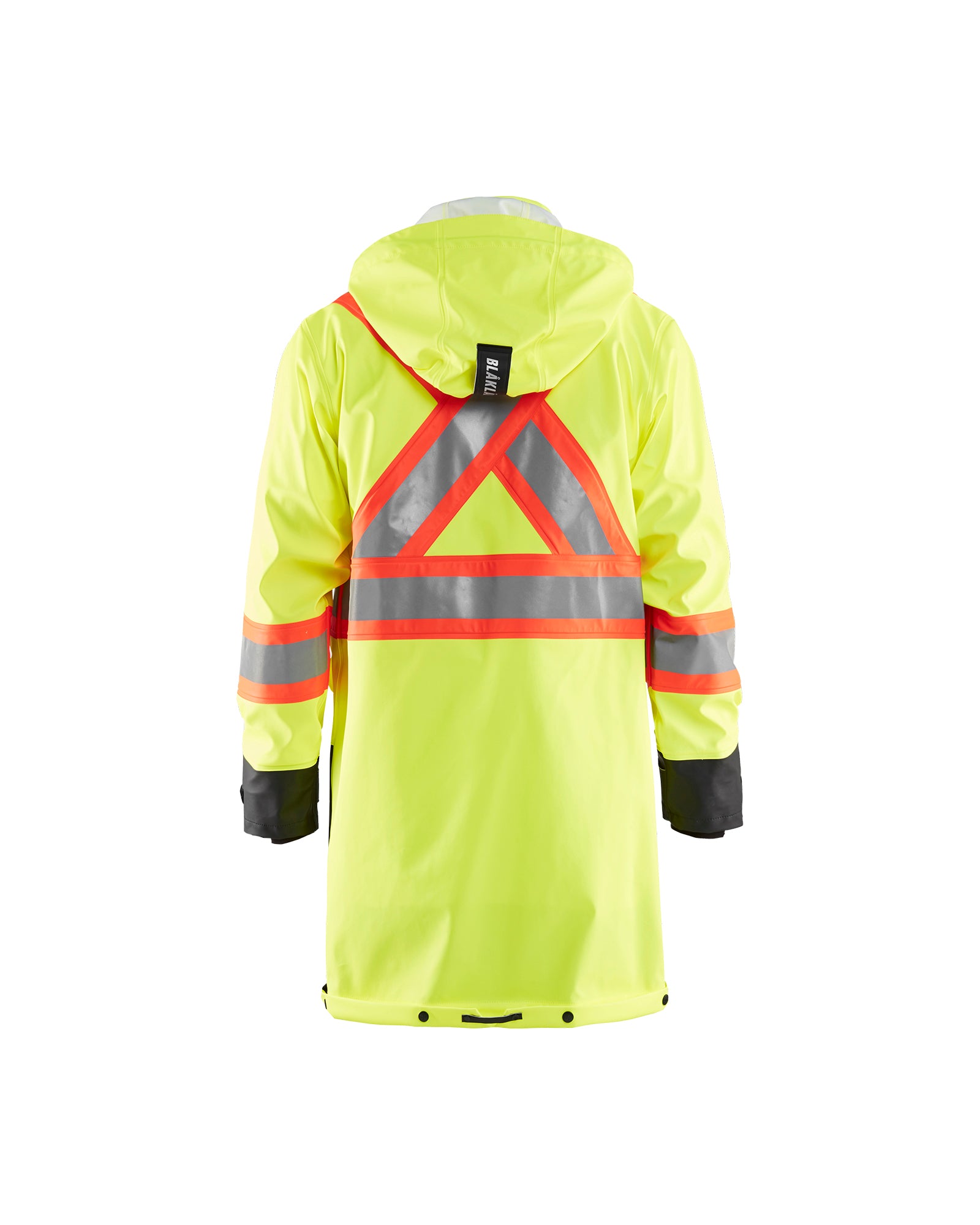 blaklader-hi-vis-manteau-pluie-jaune-noir-imperm-able image 2