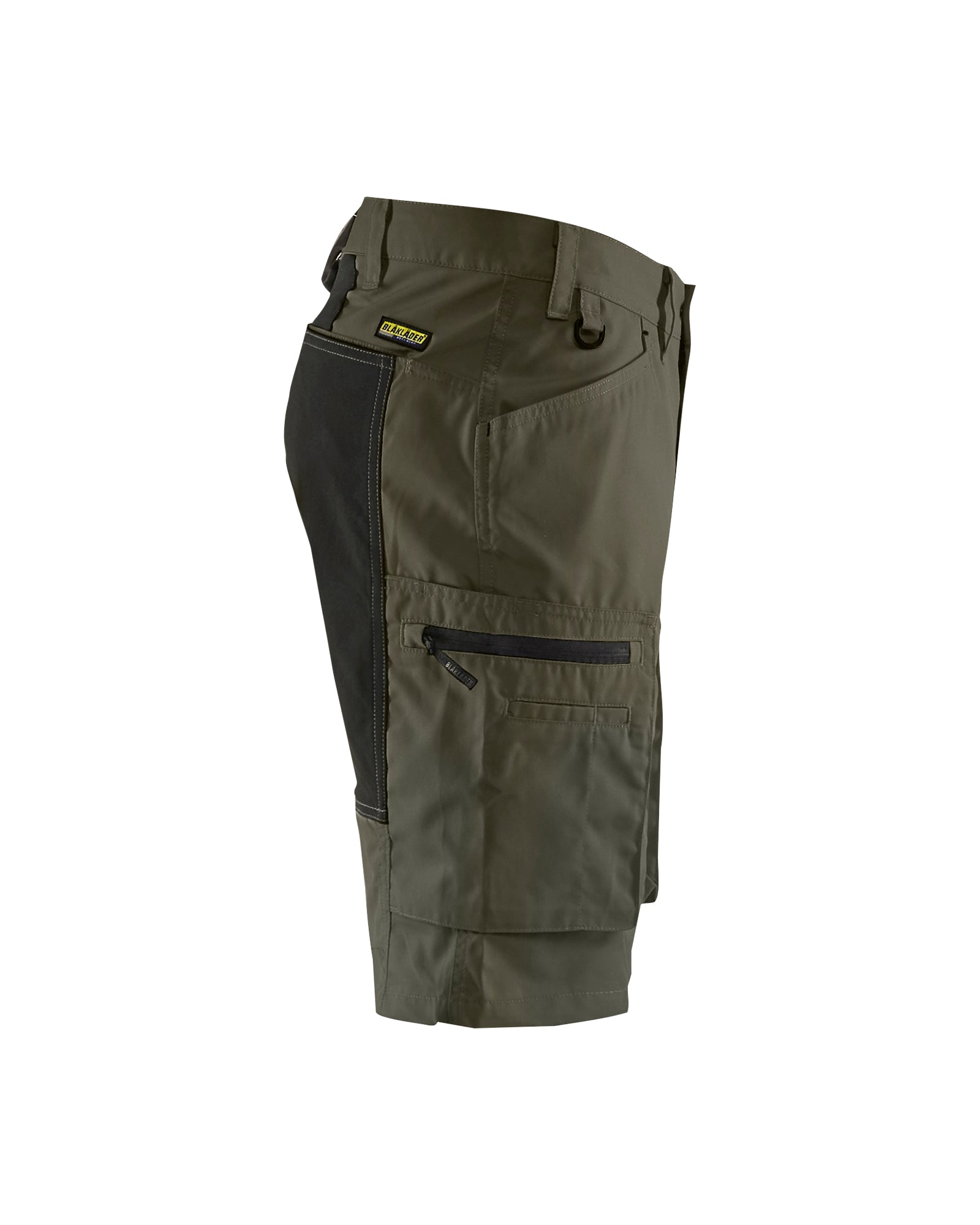 blaklader-stratus-lite-short-travail-vert-olive-noir-stretch image 3