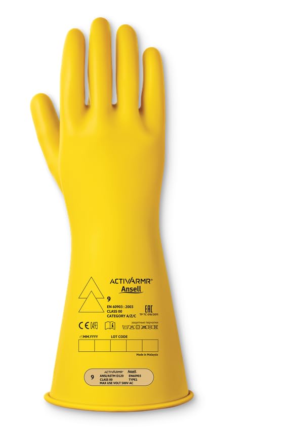 ansell-activarmr-gants-lectricien-latex-jaune-36cm-classe-00-500v-l image 8