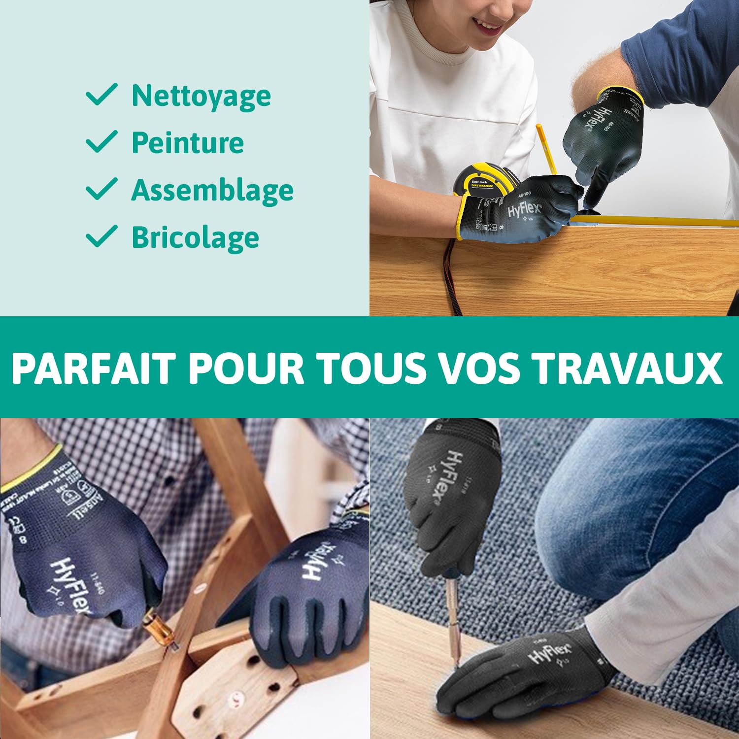 ansell-hyflex-11-840-gants-nitrile-noir-xs-lot-12-paires image 3
