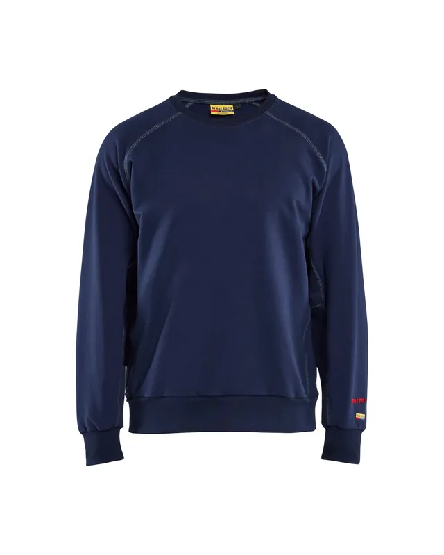 blaklader-flame-resistant-crewneck-sweat-col-rond-ignifuge-bleu image 1