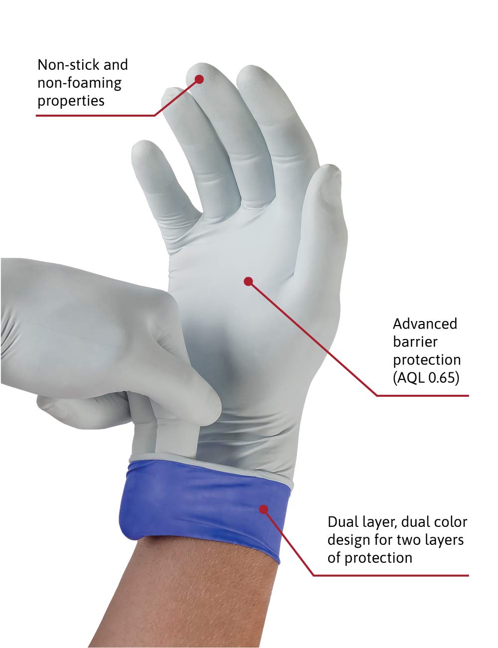 ansell-microflex-lifestar-ec-93-868-gants-examen-xl-x100 image 4