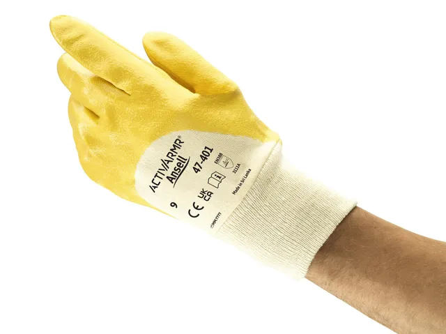 ansell-activarmr-47-401-gants-jaune-taille-6-xs-lot-12-paires image 1