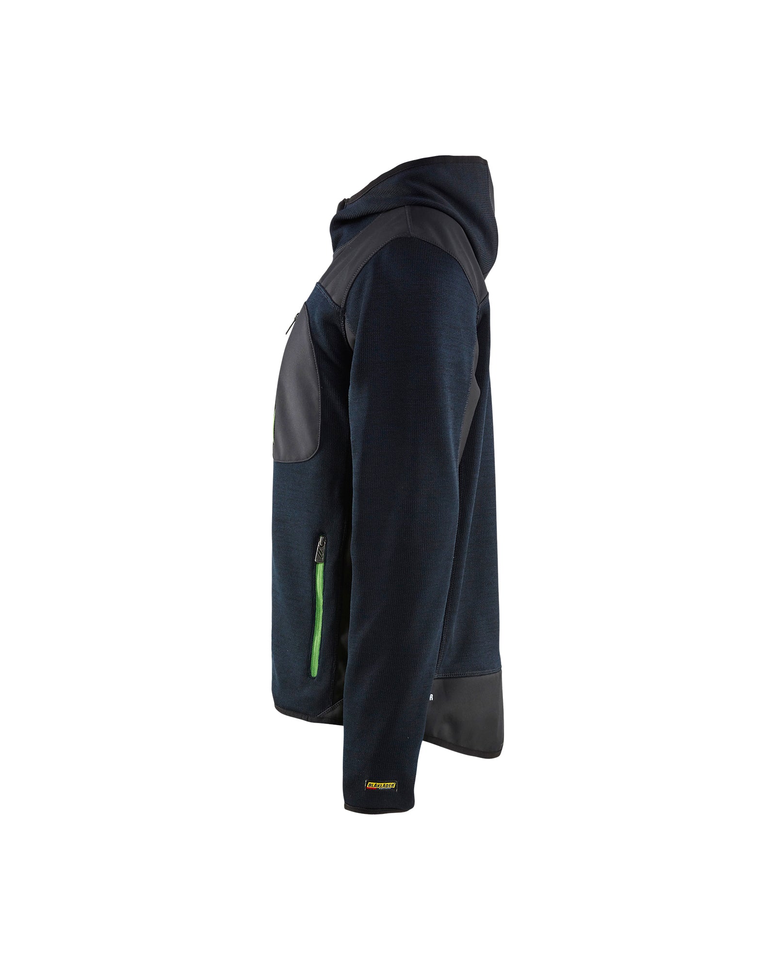 blaklader-knitted-jacket-veste-tricot-e-bleu-marine-vert-capuche image 4