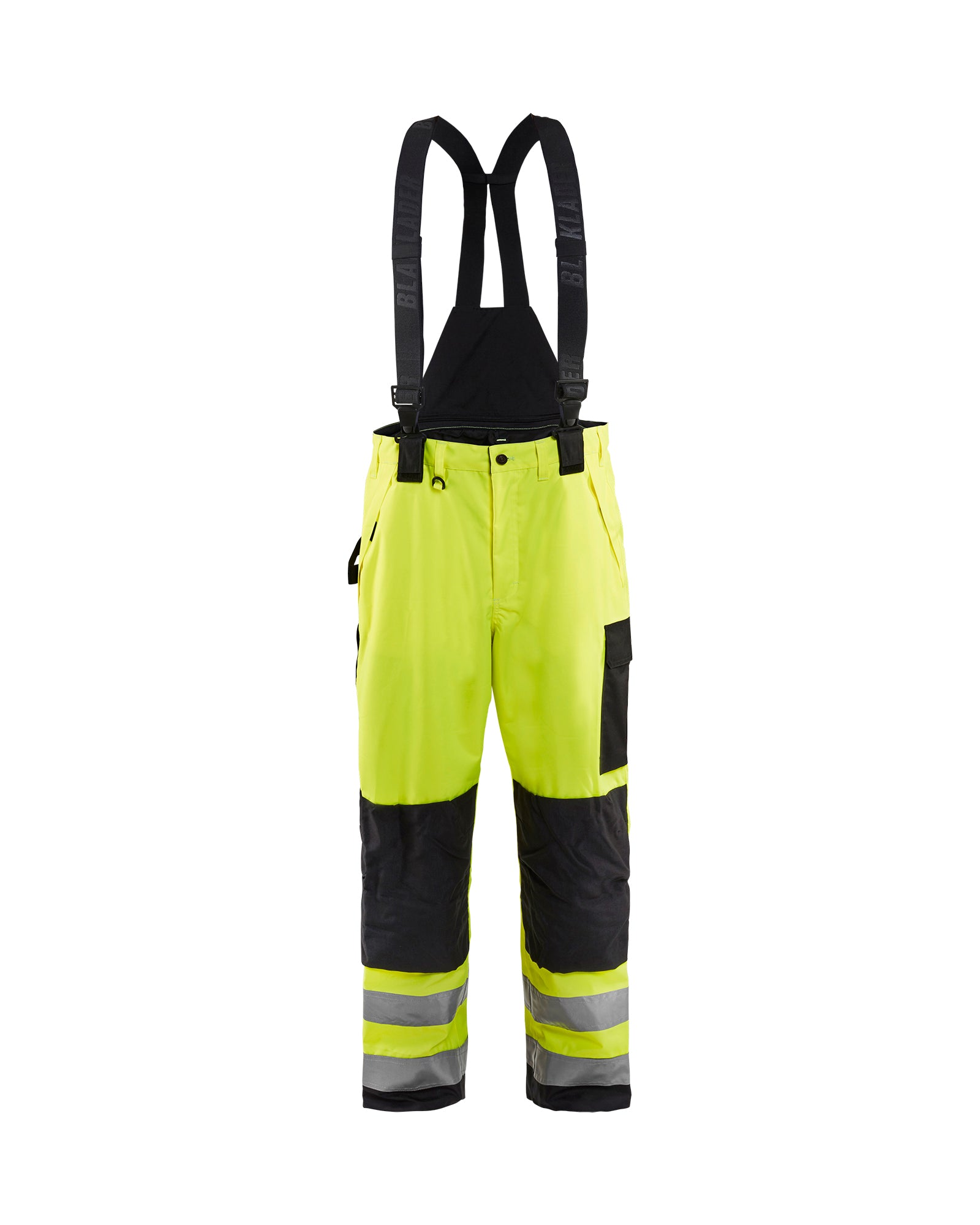 blaklader-hi-vis-shell-pantalon-bretelles-jaune-noir image 1