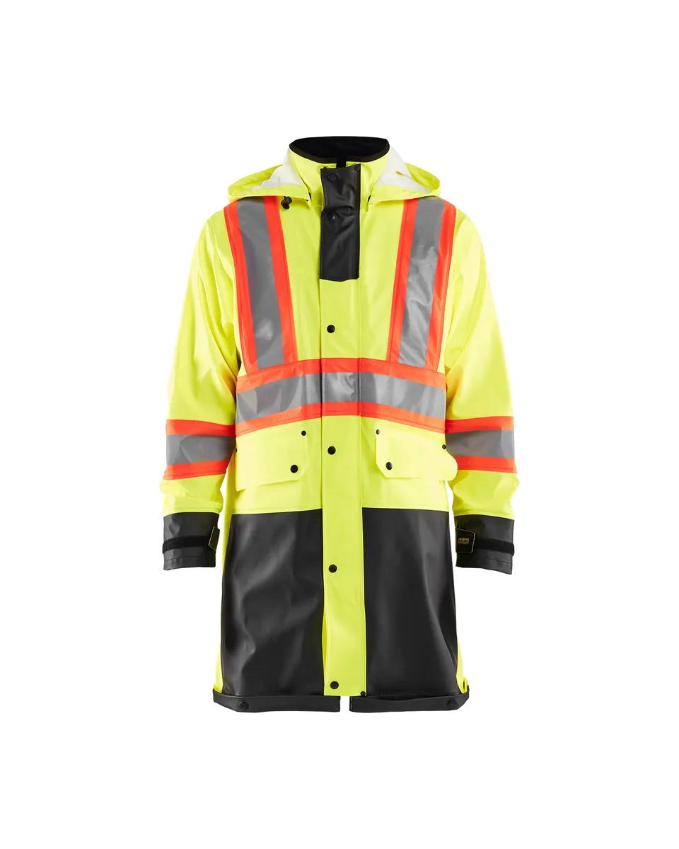 blaklader-hi-vis-manteau-pluie-jaune-noir-imperm-able image 1