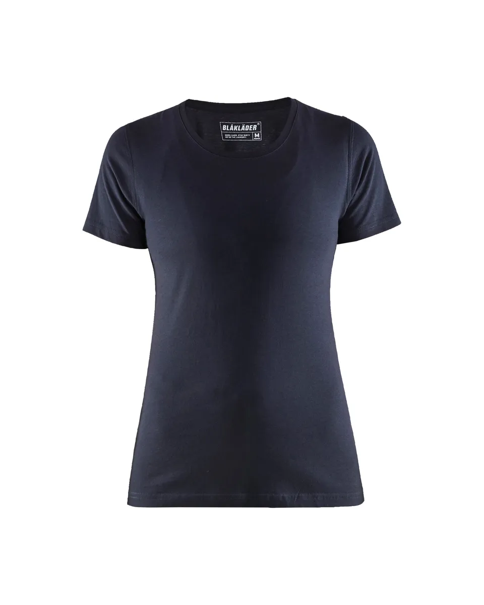 blaklader-blanks-t-shirt-femme-bleu-marine-coton image 1