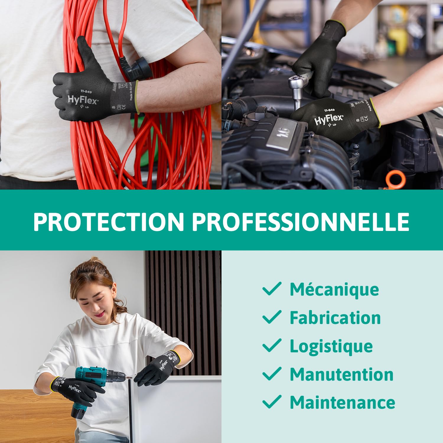 ansell-hyflex-11-849-gants-montage-noir-taille-xs-lot-12-respirant image 4