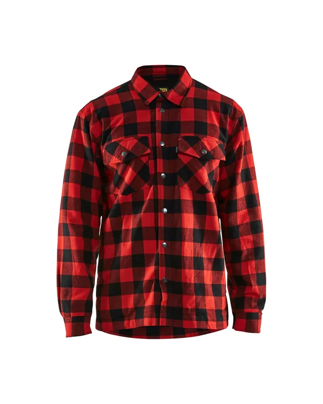 blaklader-flannel-veste-de-travail-rouge-matelass-e-hiver image 1