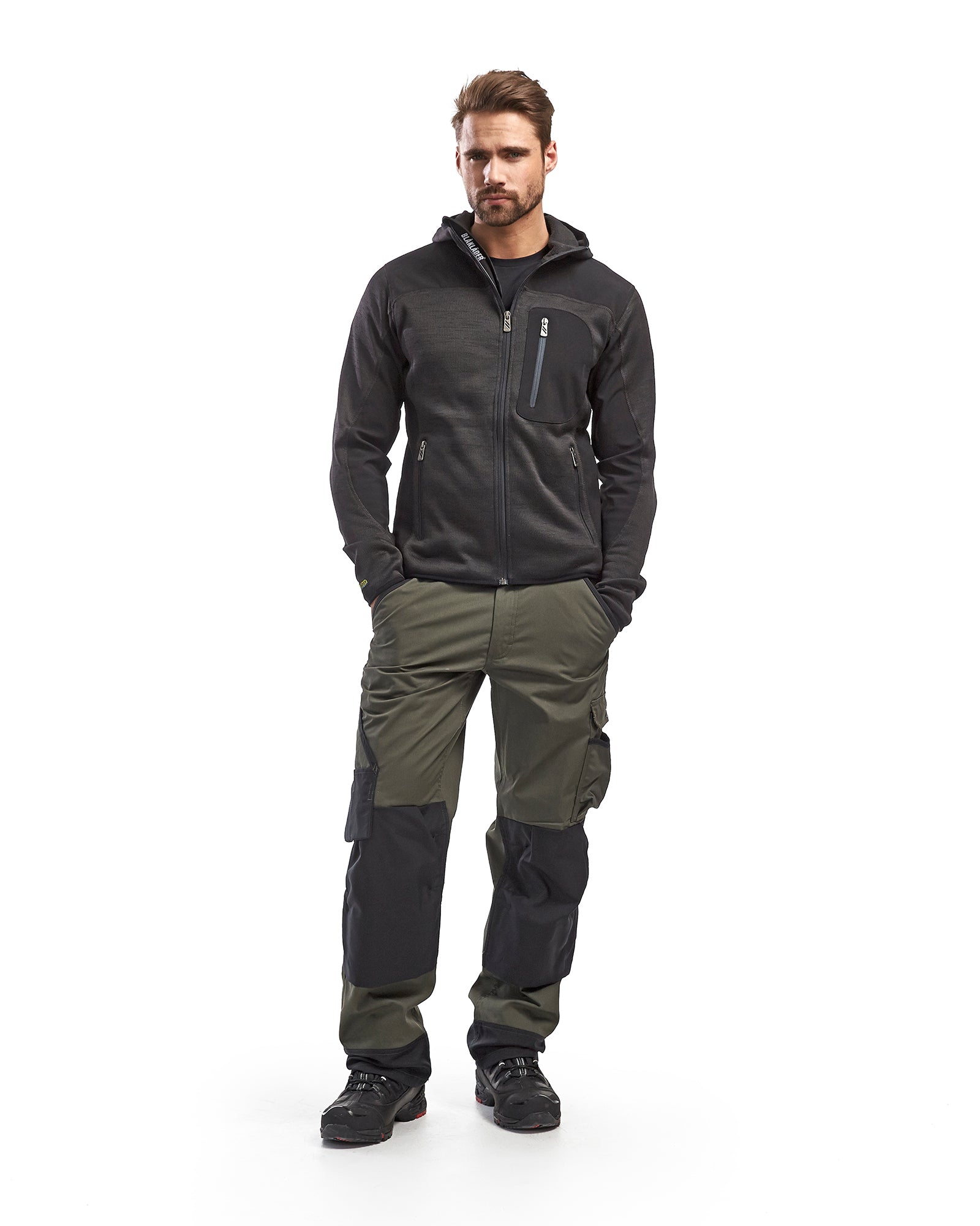 blaklader-knitted-veste-travail-homme-gris-fonc-noir image 5