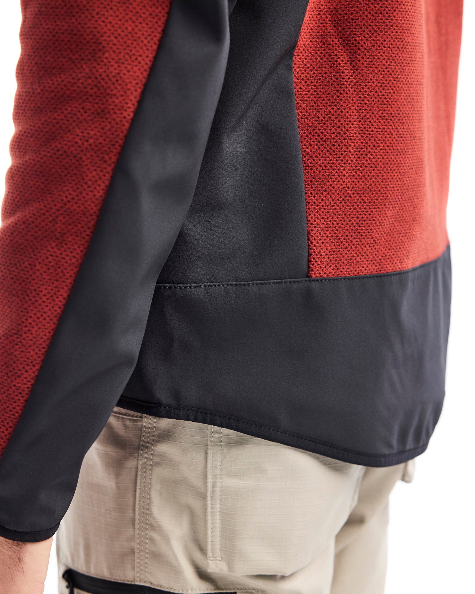 bl-kl-der-veste-polaire-tricot-e-rouge-noir-capuche-homme image 7