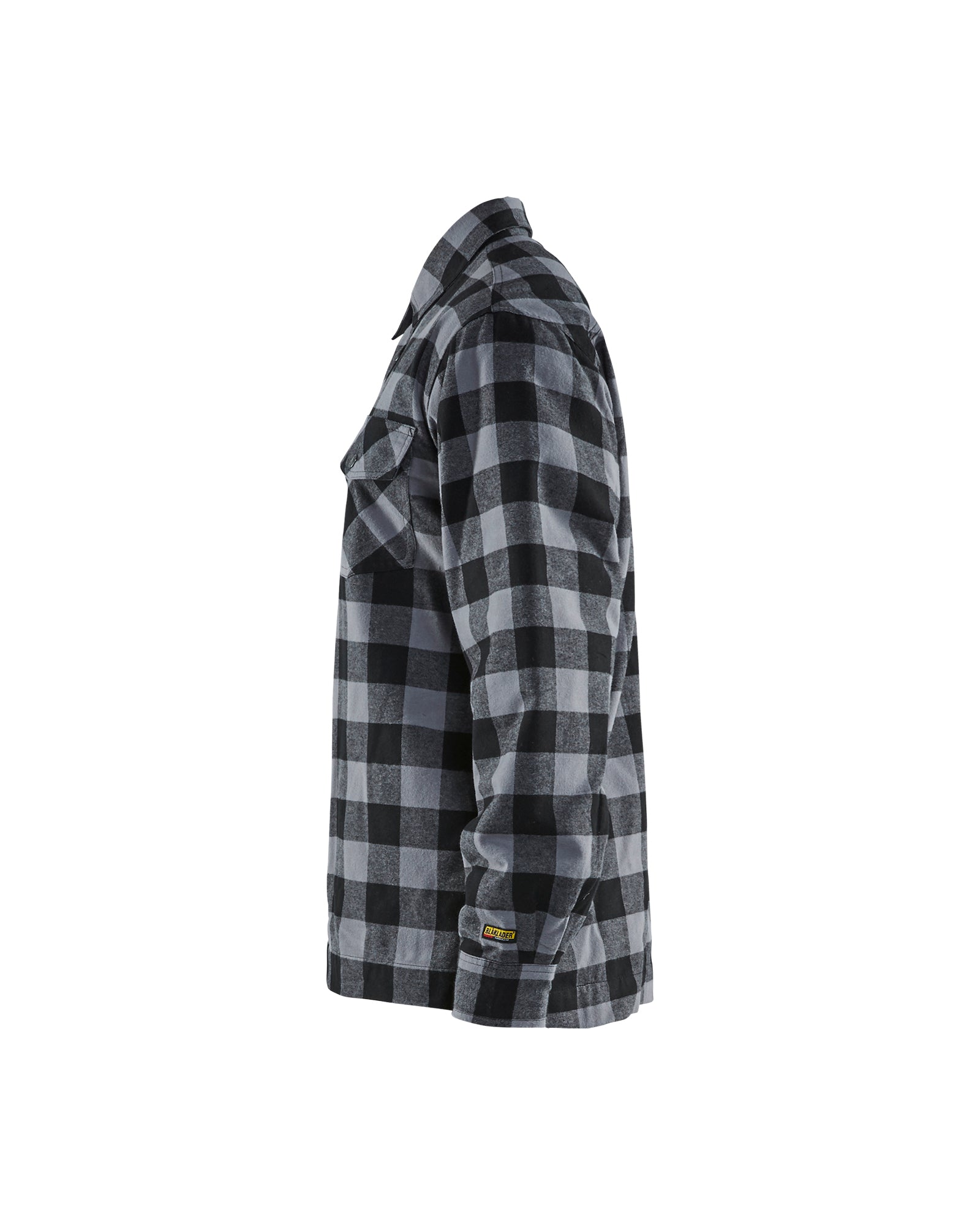blaklader-chemise-flanelle-doubl-e-b-cheron-gris-noir image 4