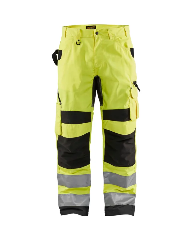 blaklader-pro-pantalon-de-travail-jaune-fluo-noir-haute-visibilit image 1