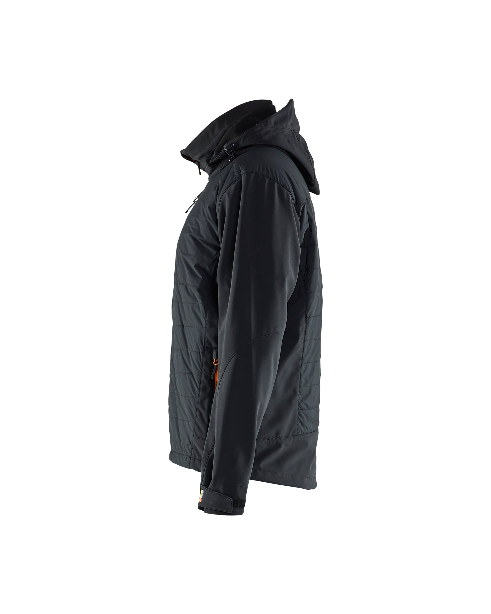 blaklader-tahoe-hybrid-veste-travail-noir-orange-matelass-e image 5
