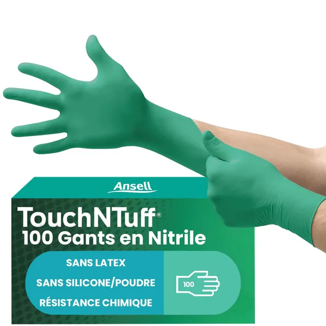 ansell-touchntuff-92-600-gants-nitrile-vert-l-bo-te-100 image 1