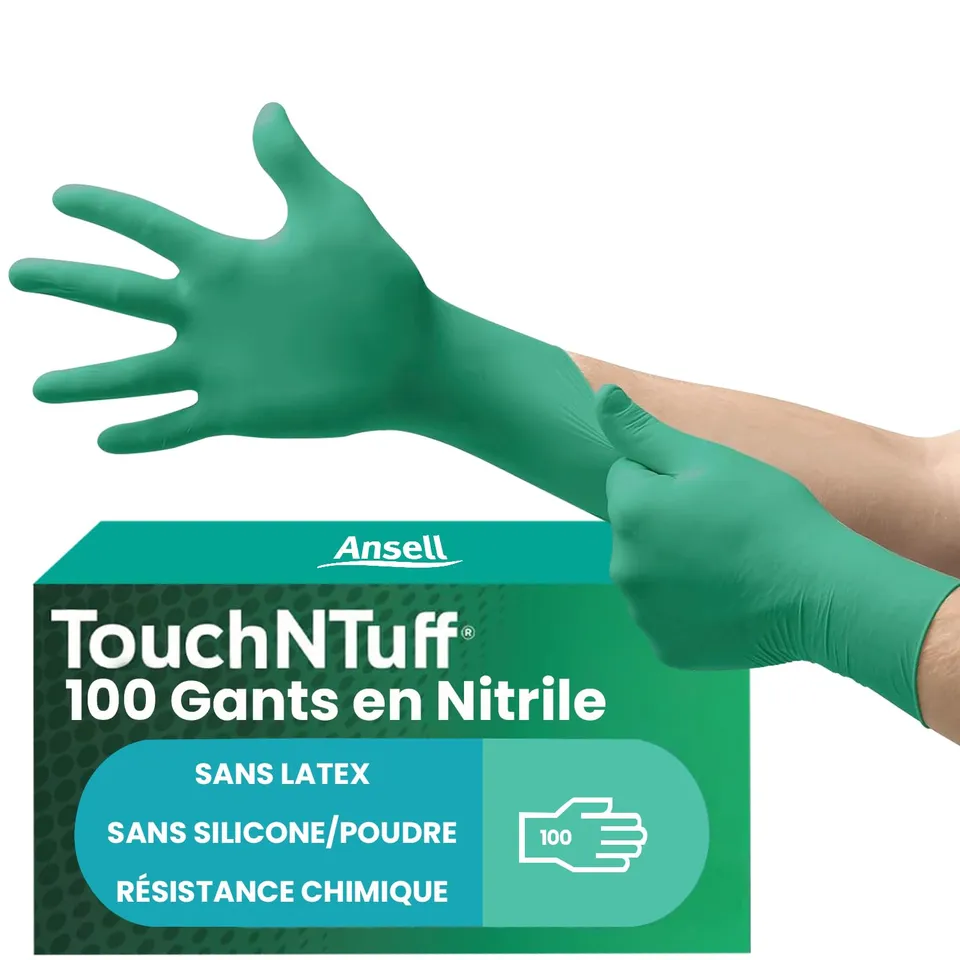 ansell-touchntuff-92-600-gants-nitrile-vert-l-bo-te-100 image 1
