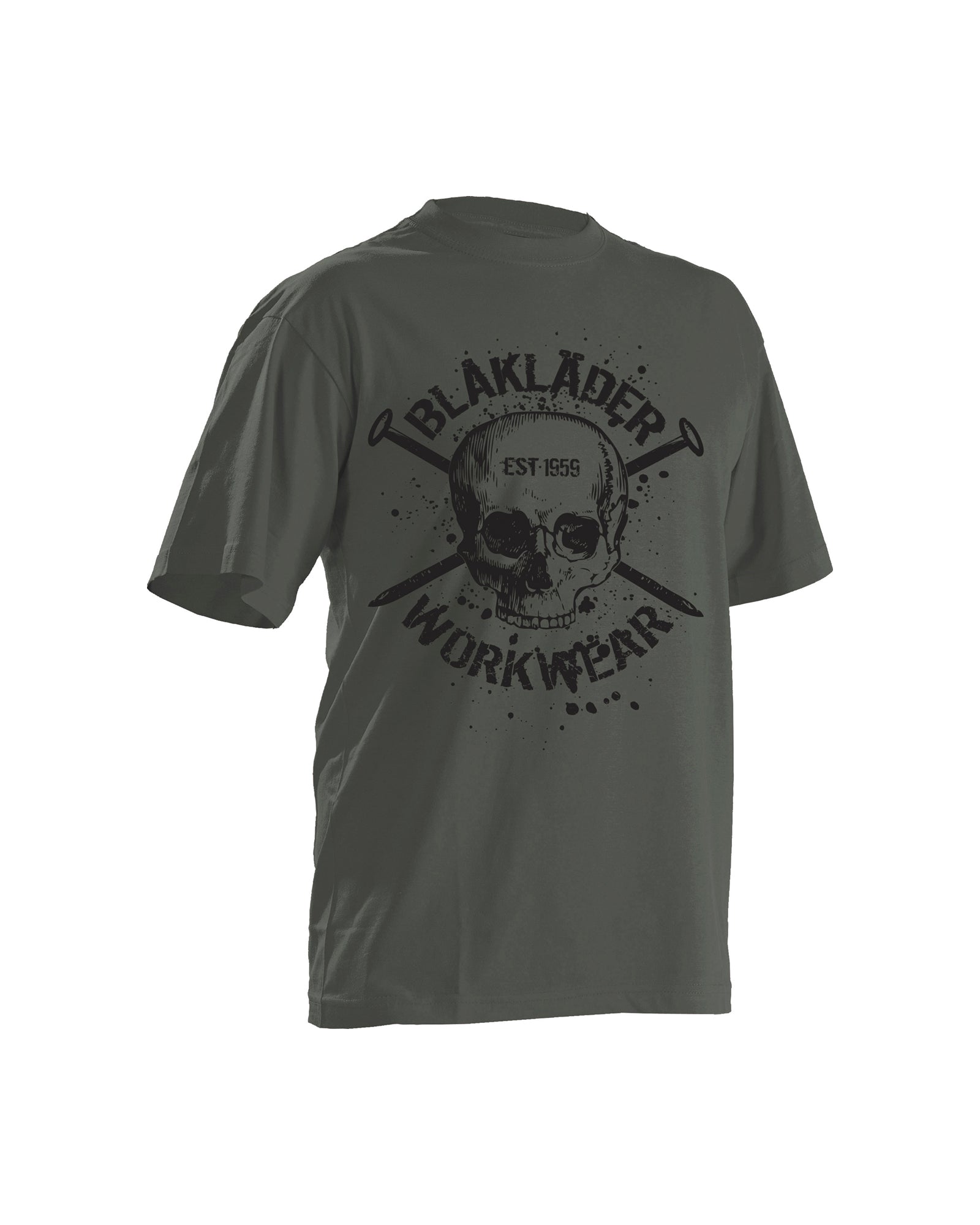 blaklader-skull-t-shirt-vert-mousse-xl image 1