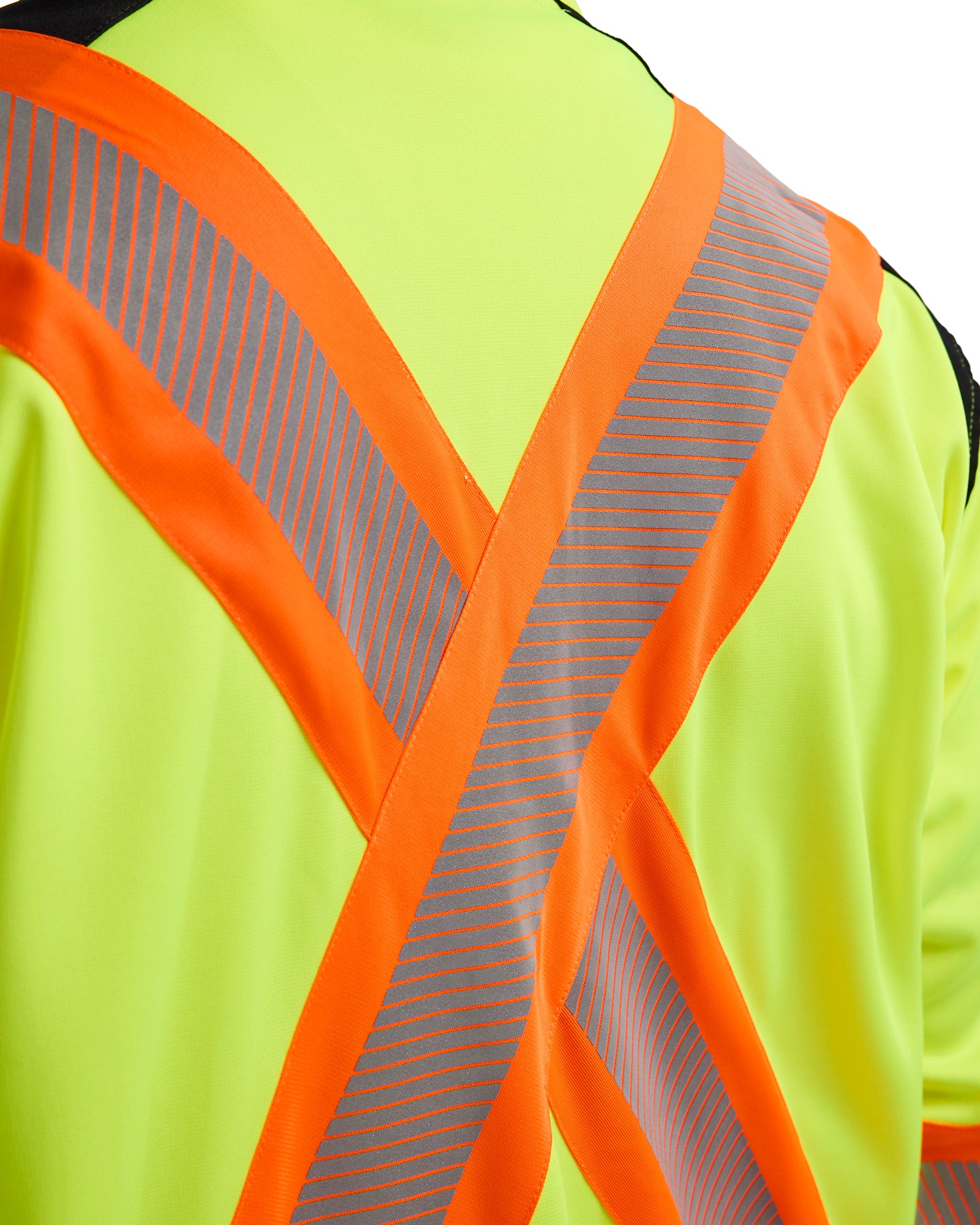 blaklader-hi-vis-csa-full-zip-hoodie-sweat-jaune-noir image 8