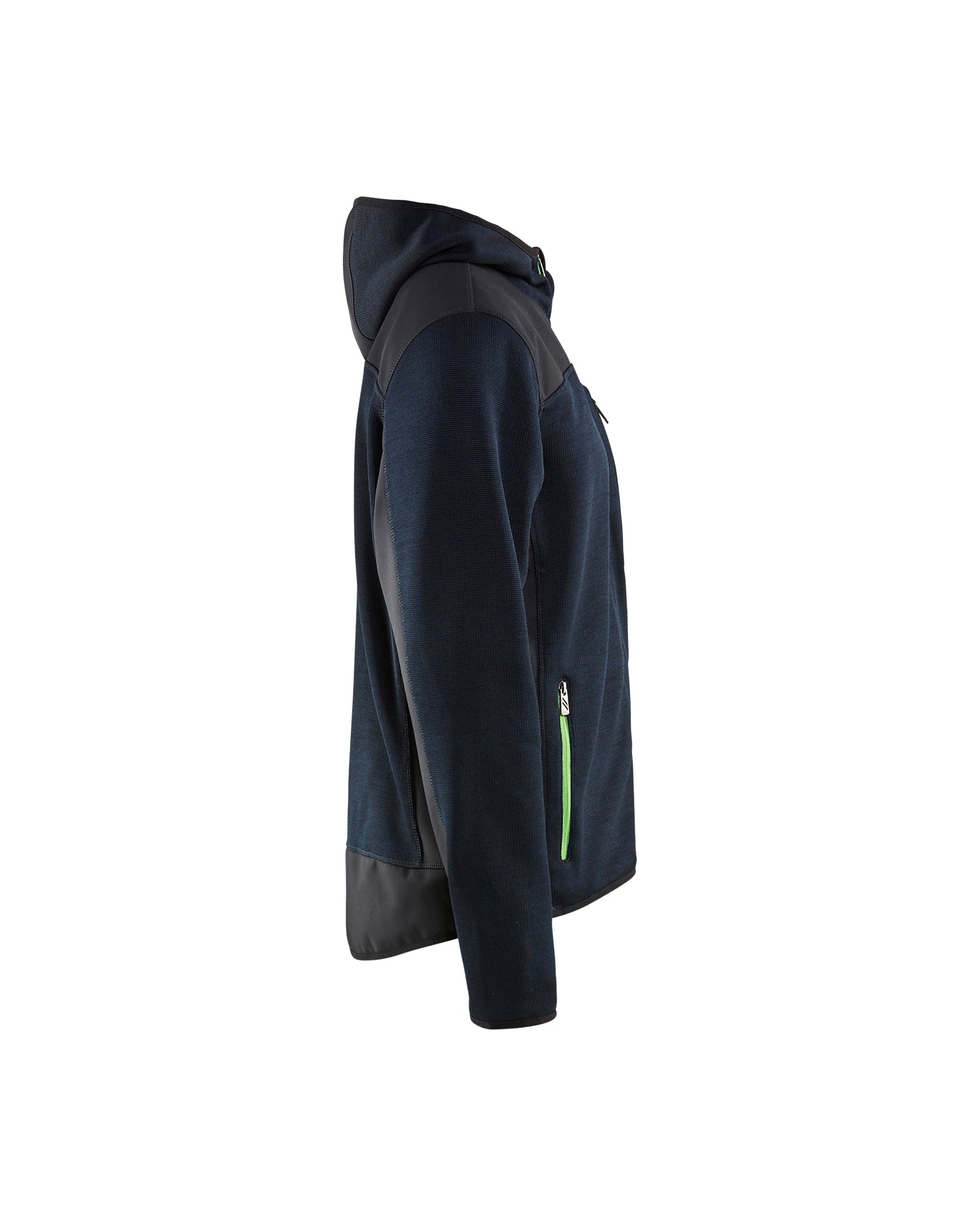 blaklader-knitted-jacket-veste-tricot-e-bleu-marine-vert-capuche image 3