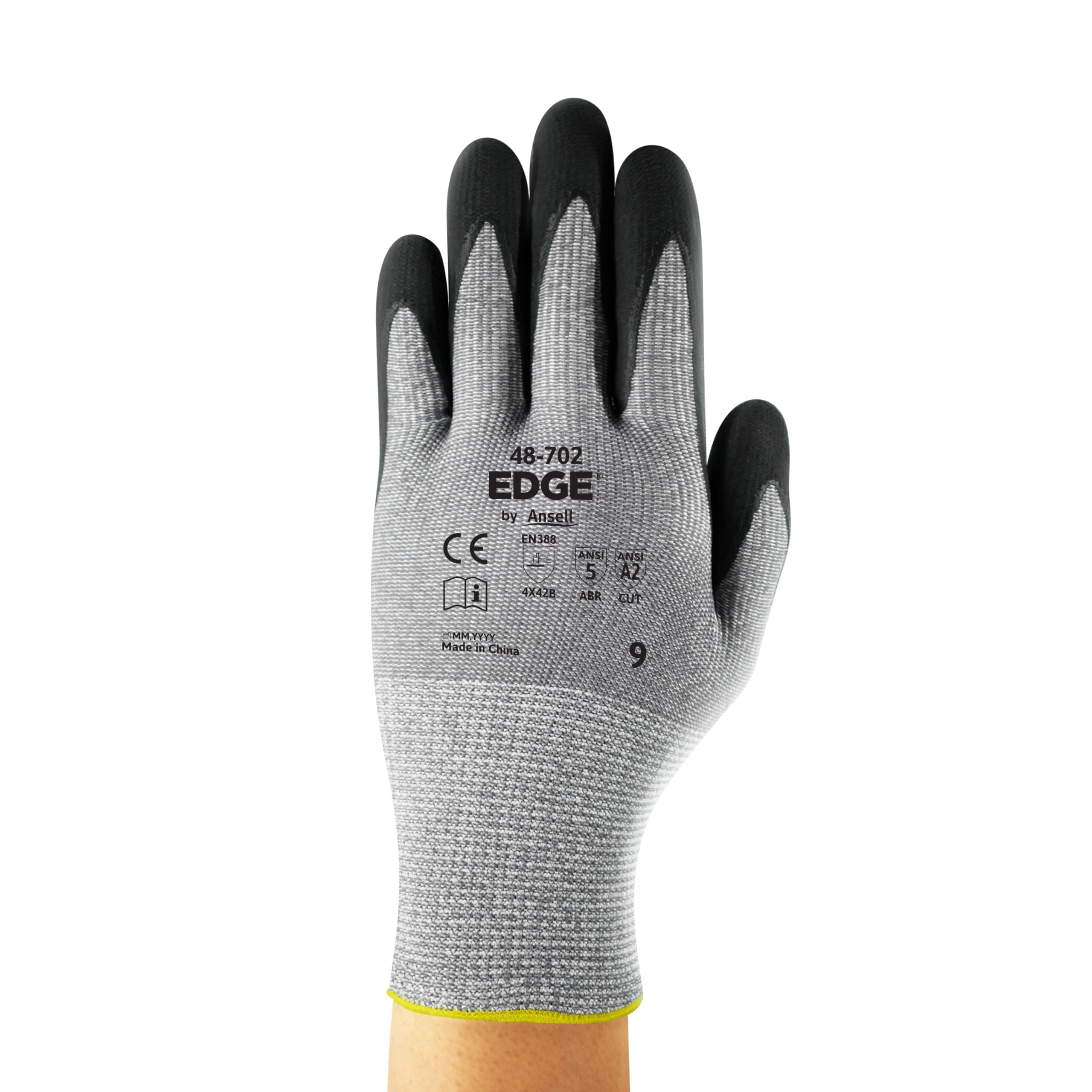 ansell-edge-48-702-gants-anti-coupure-noir-taille-9 image 2