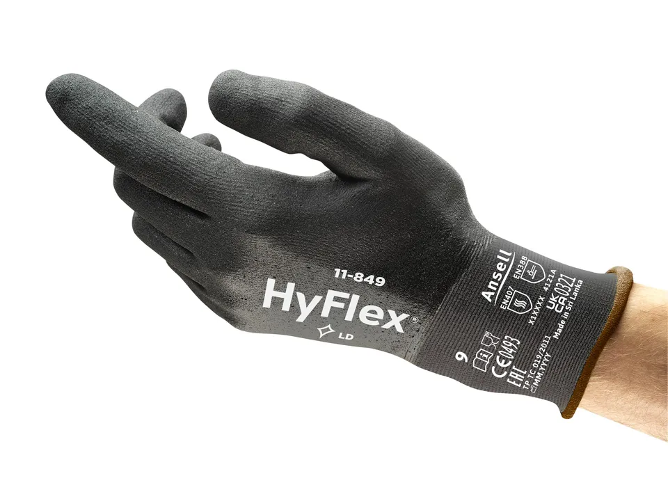 ansell-hyflex-11-849-gants-mousse-nitrile-noir-s image 1